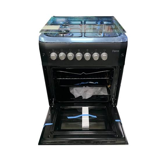 CUISINIERE 4 FEUX FERRE 60X60 F6N40G2-AF GRIS FONCE