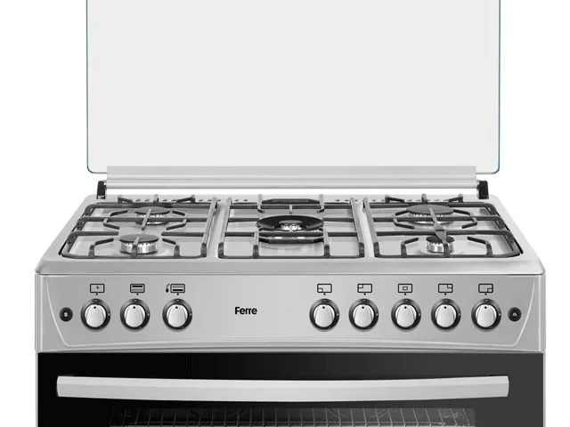 CUISINIERE 5 FEUX FERRE 90X60 F9P50G2 INOX