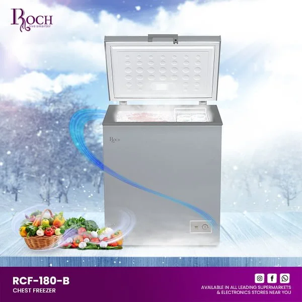 ROCH CONGELATEUR RCF-180-B 180L GRIS