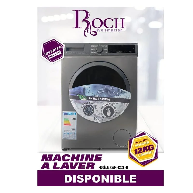 ROCH MACHINE A LAVER RWM-120SI-H 12KG A+++-20%