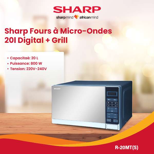 SHARP R-20MT(S) MICRO-ONDE 20L DIGITAL